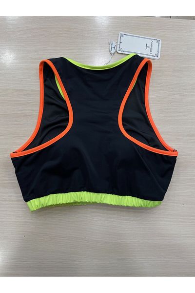 TESMAY Sports Back Cross Single Bikini Top