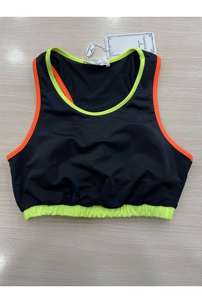 TESMAY Sports Back Cross Single Bikini Top