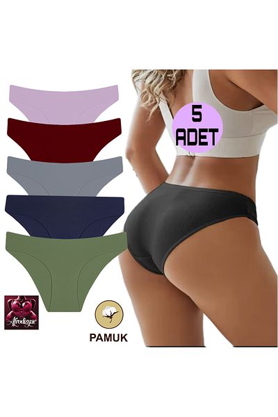 Afrodizyac Βαμβακερό σλιπ 5 συσκευασιών (ΕΞΑΙΡΕΤΙΚΑ ΕΥΚΑΜΠΤΟ)