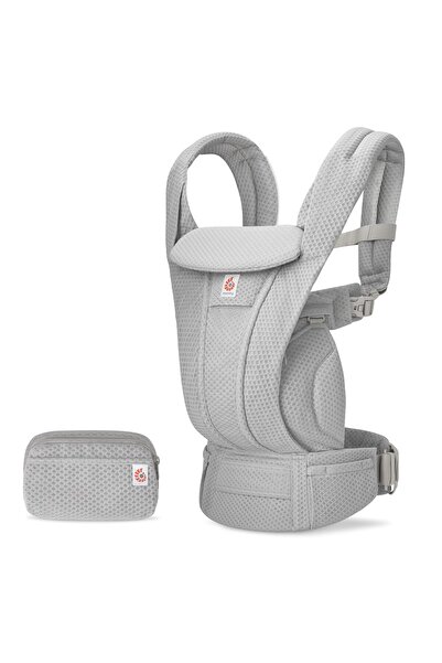 Ergobaby Omni Deluxe Mesh (pearl grey) , 4 farklı taşıma pozisyonlu kanguru , 0-4 yaş için