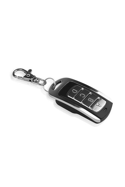 OEM Telecomandă universală de învățare compatibilă cu BFT, 4 butoane, 433 MHz, negru-argintiu