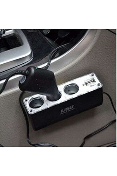 IKEA Triple Socket Car Power Supply with USB Port.