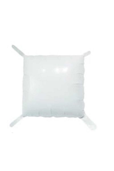 Party and Story 4pcs Square Aluminum Foil Balloons, Vintage White Wall Backdrop37cm x 37cm