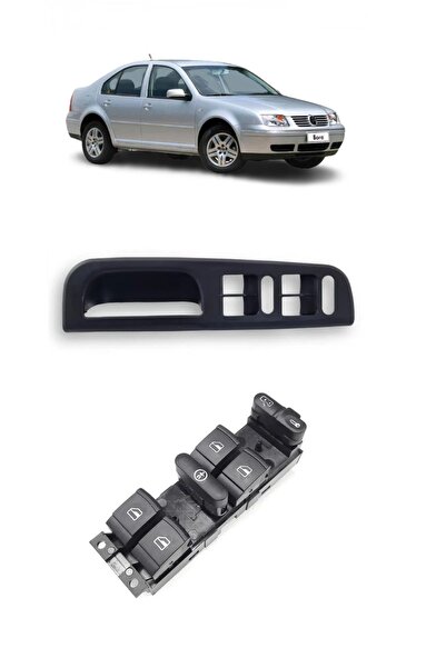 CMEPARTS Vw Volkswagen Bora 1999-2005 Uyumlu Sol Ön Dörtlü Cam Açma Düğmesi V...