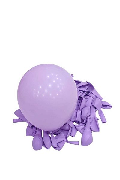 Party and Story 50 pieces of 12-inch latex balloons, pastel purple