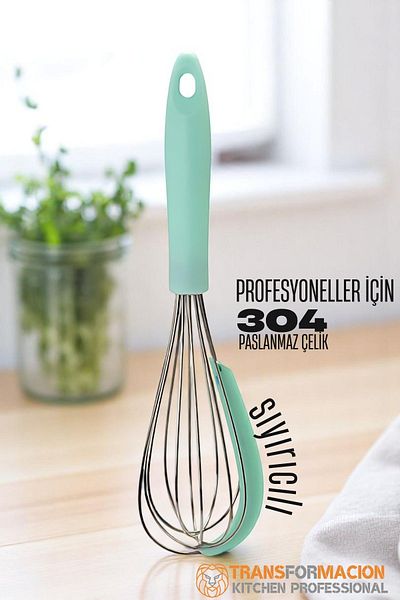 Transformacion Beater with Whisker 304 Stainless Steel Egg and Sauce Beater Whisk 721747