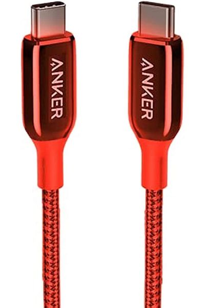 Anker Powerline+ Iii USB C To USB C (3Ft) - Red