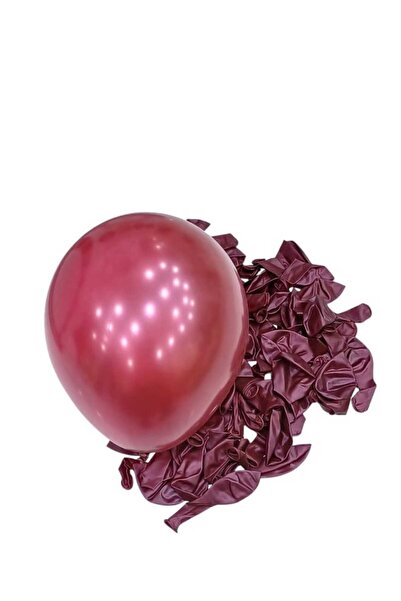 Party and Story 50 قطعة من بالونات اللاتكس مقاس 12 بوصة، بلون الكبد اللامع