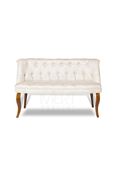 Home Kolsuz İkili Koltuk Ahşap Ayaklı Bahçe Balkon Salon Çay Seti Koltuk Takımı