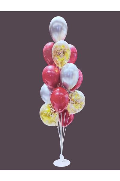 Party and Story Balloon holder measuring 110cm*20cm with a set of 12 pieces of 12-inch balloons