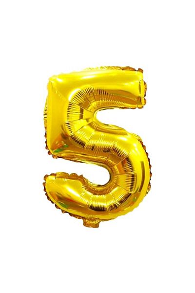 Party and Story Foil number balloon, gold color, size 43 cm, 18 inches