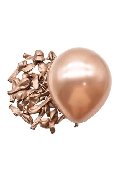 Party and Story Chrome balloon 100 pieces 12 inch copper