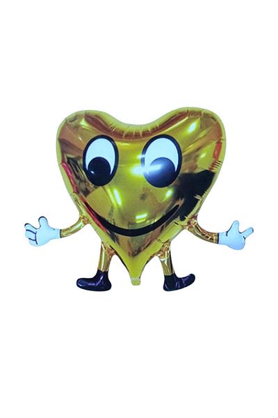 Party and Story Heart-shaped gold foil balloon