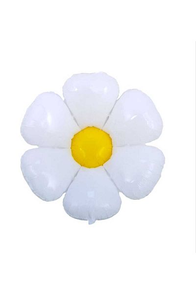 Party and Story A white, rose-shaped foil balloon Sizes 82*87CM