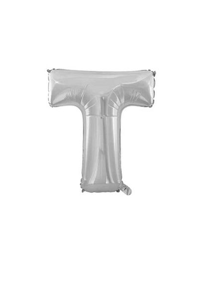 Party and Story Foil letter balloon, size 42 inches, silver color, 110 cm