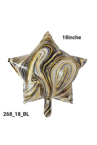 Party and Story 18 inch star-shaped colorful foil balloon