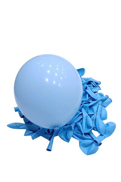 Party and Story 50pcs 12" Latex Balloons Light Sky Blue