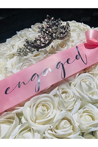 Zen Ahşap Tasarım İsimli Kurdele / Söz / İsteme Çiçeği Kişiye Özel Yazılı Kur...