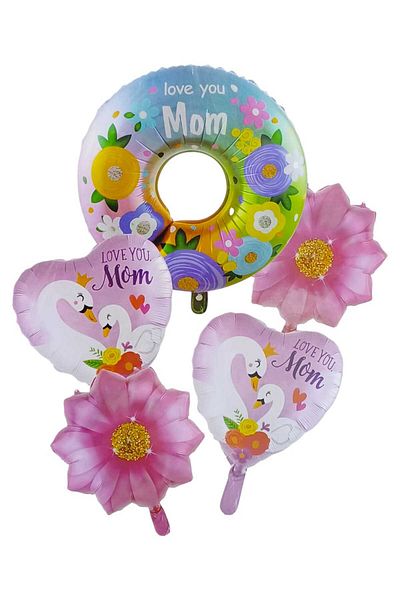 Party and Story Mother's Day five-piece foil balloon set