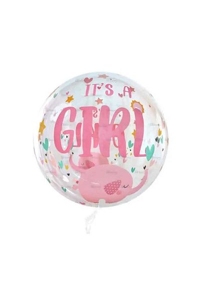 Party and Story Transparent balloon, baby girl 40CM Ã—45CM