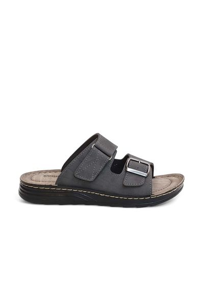 Konfores 2151 Πλήρης ανατομική σόλα με Velcro και πόρπη, ανδρικές παντόφλες συμβατές για καθημερινή, Umrah και Hajj
