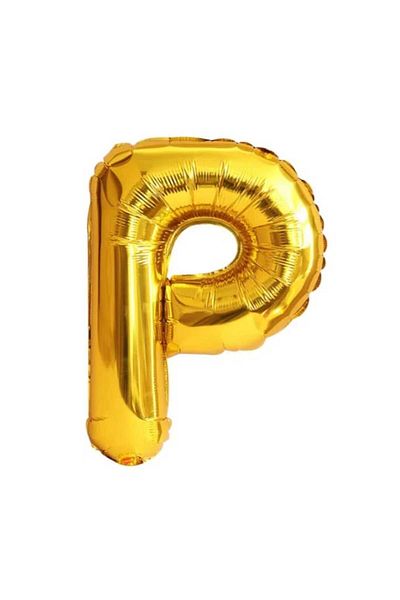 Party and Story Foil letter balloon, 32 inches, gold color, 80 cm