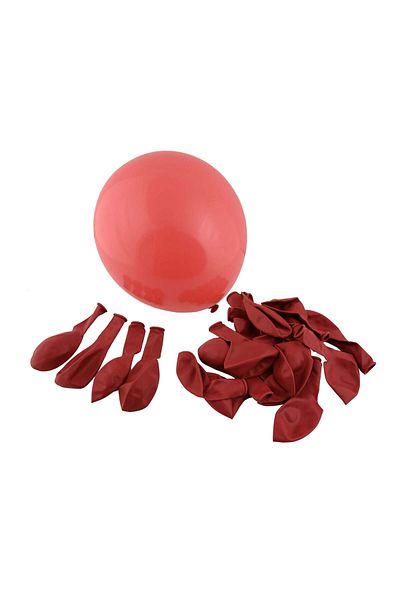Party and Story 100Pcs Shiny Burgundy Balloon 12 Inch