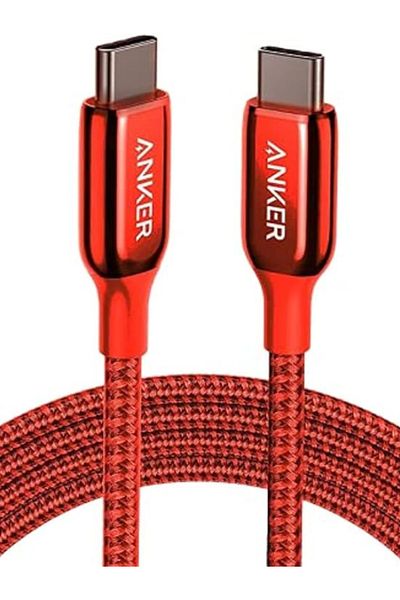 Anker Powerline+ Iii USB C To USB C (6Ft) - Red