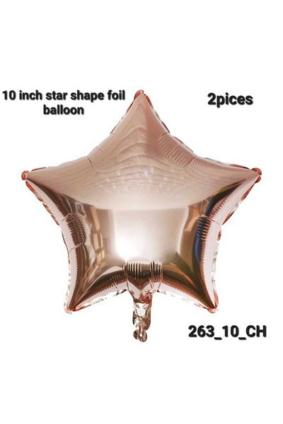 Party and Story 10 inch star foil balloon, 2pcs
