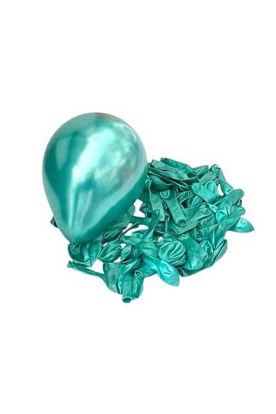 Party and Story Balloon 50 pieces, 5 inches, chrome green color
