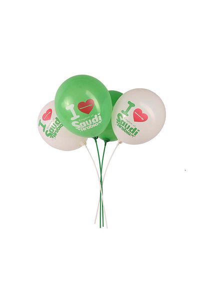 Party and Story Green balloon stick and eggs, 10 pieces