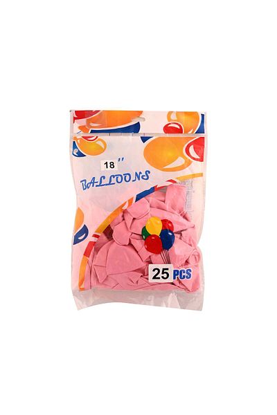 Party and Story Balloon, 25 Pieces, 18 Inches, Pink