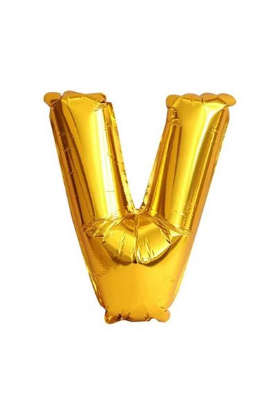 Party and Story Foil letter balloon, 18 inches, gold color, 43 cm