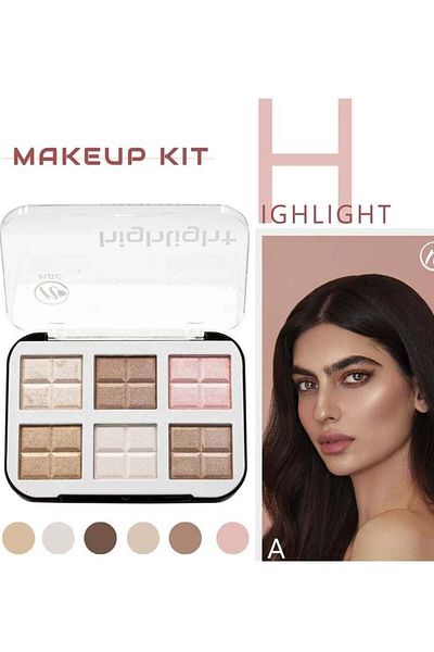 LOVEME BEAUTY A highlighter palette with distinctive and soft colors