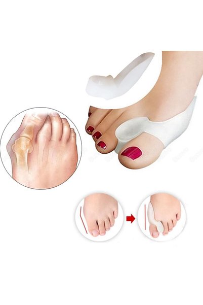TREND Silikon Makaralı Ayak Baş Parmak Kemik Bunyon Koruyucu Bunion Halluks Valgus Set Başparmak