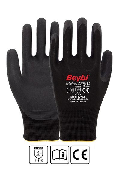 Beybi B-flex120 9 size 12 pcs Micro Foam Nitrile Gloves (4131X)