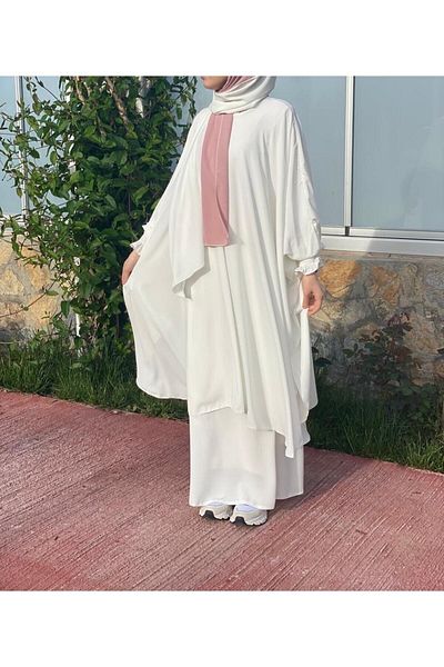 NAKŞİDİL Λευκό Σετ Κοστούμι