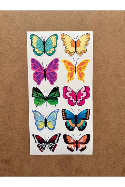 hdsticker 60Pcs Butterfly Sticker Set - Notebook, Wall, Laptop, Phone, Mirror, Glass Kids Book Decor Sticker P2