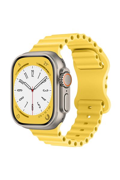 LUVLU Soft Silicone Band Compatible With Apple Watch Ultra, Ultra 2, Series 10 To 1 - 42/44/45/49mm