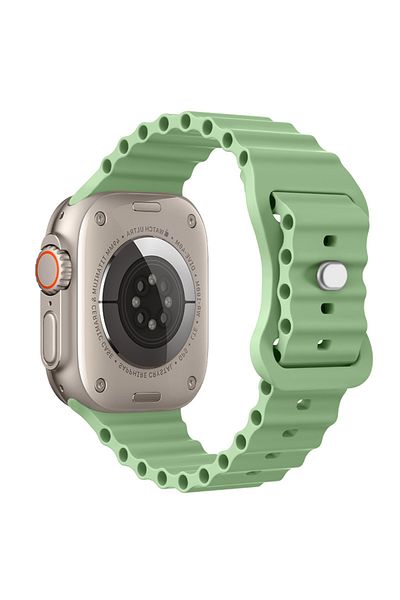 LUVLU Soft Silicone Band Compatible with Apple Watch Ultra, Ultra 2, from Series 10 to 1 - 42-44-45-49MM
