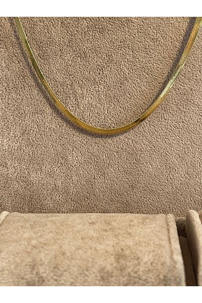 Rupen Kraft 316 L Surgical Steel Crush Snake Model Stainless Tarnish Gold Steel Chain