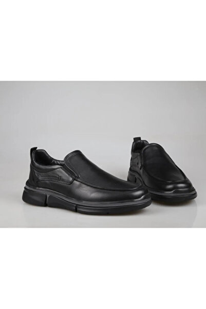 Markomen MARCOMEN 19325 Γνήσιο Δερμάτινο Μαύρο Ανδρικά Παπούτσια Casual