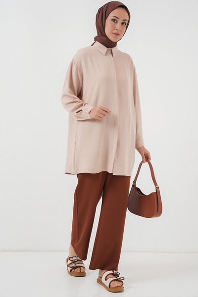 Modayakamoz Tunica lunga camasa 5945 - crem