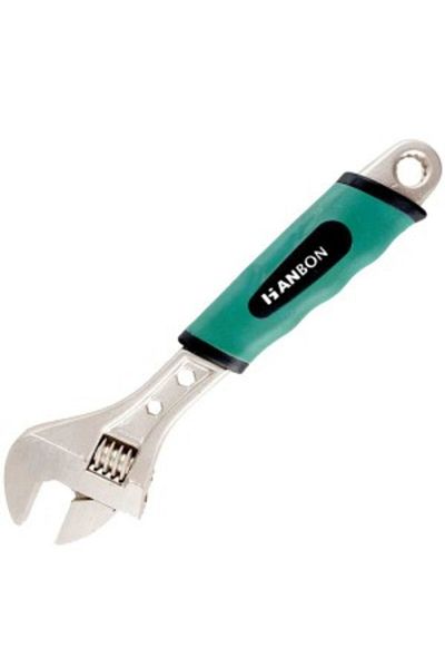 Hanbon Adjustable Wrench With Roller, Double Handle Protection 10" (250 Mm) - Hb53310