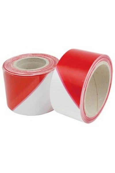 Venus Dsh Warning Tape 70 Mm X 200 M - White/Red