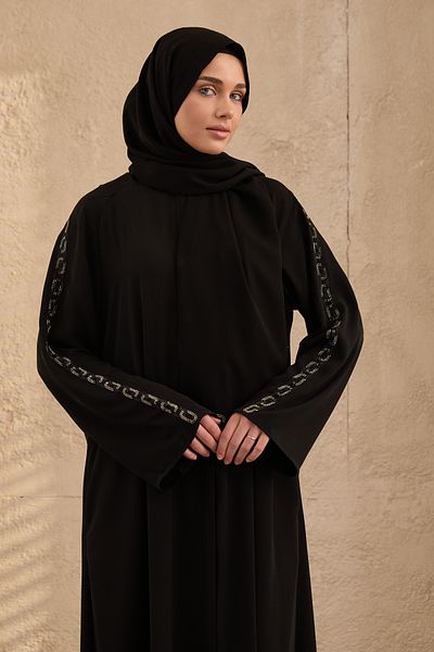 arga prive Stone Embroidered Shawl Set - Ferace