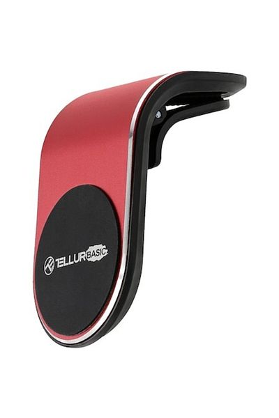 TELLUR Suport telefon magnetic Tellur Basic pentru grila de ventilatie MCM7 Rosu