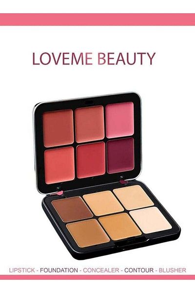 LOVEME BEAUTY Lavmi Beauty Makeup Palette - Blush, Concealer, Lipstick, Foundation, Contour