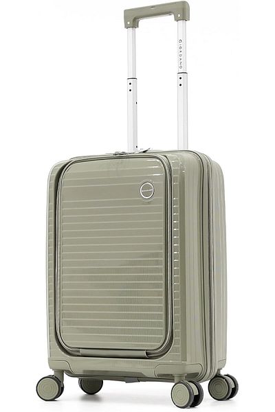 Giordano Cabin Size Luggage Polypropylene With Dual Spinner Wheels And Tsa Lock