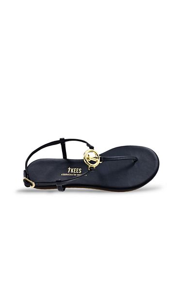 Tkees Buckle Black Women's Flip Flops Sandals
